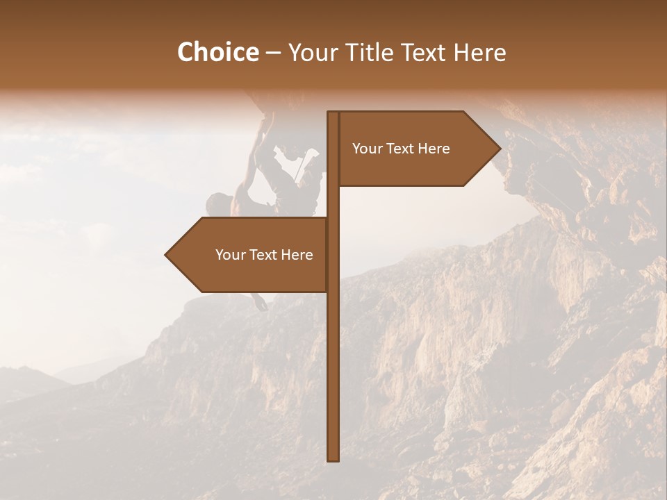 Wall Cliff Beautiful PowerPoint Template