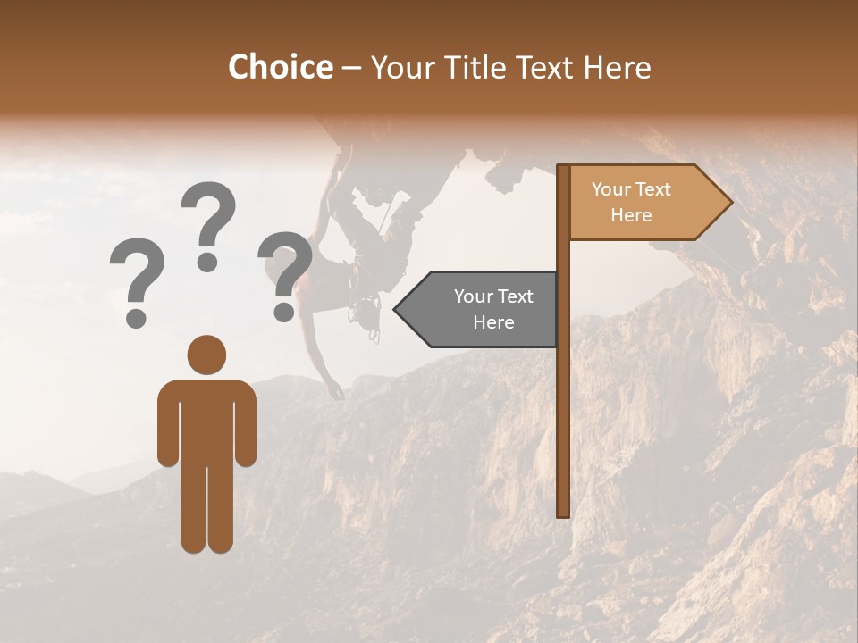 Wall Cliff Beautiful PowerPoint Template