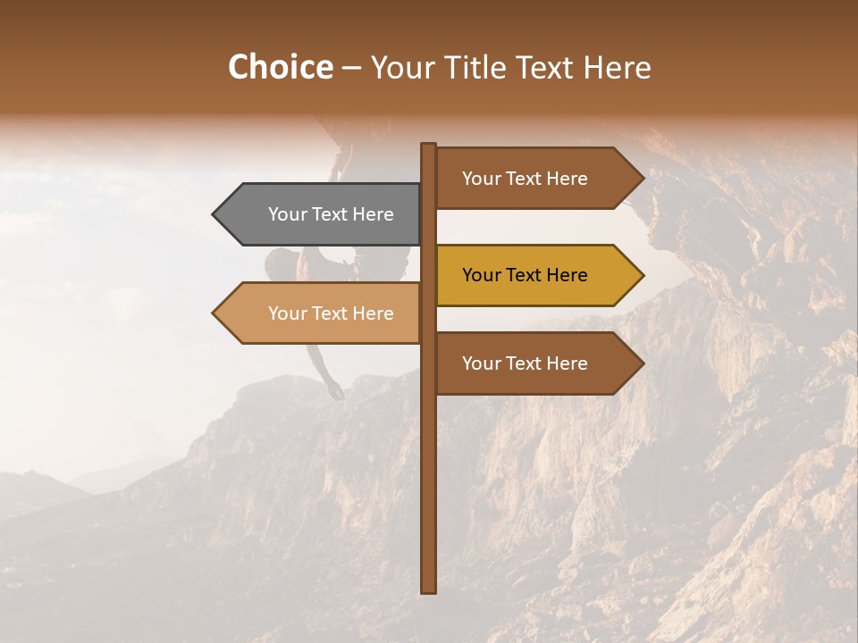 Wall Cliff Beautiful PowerPoint Template