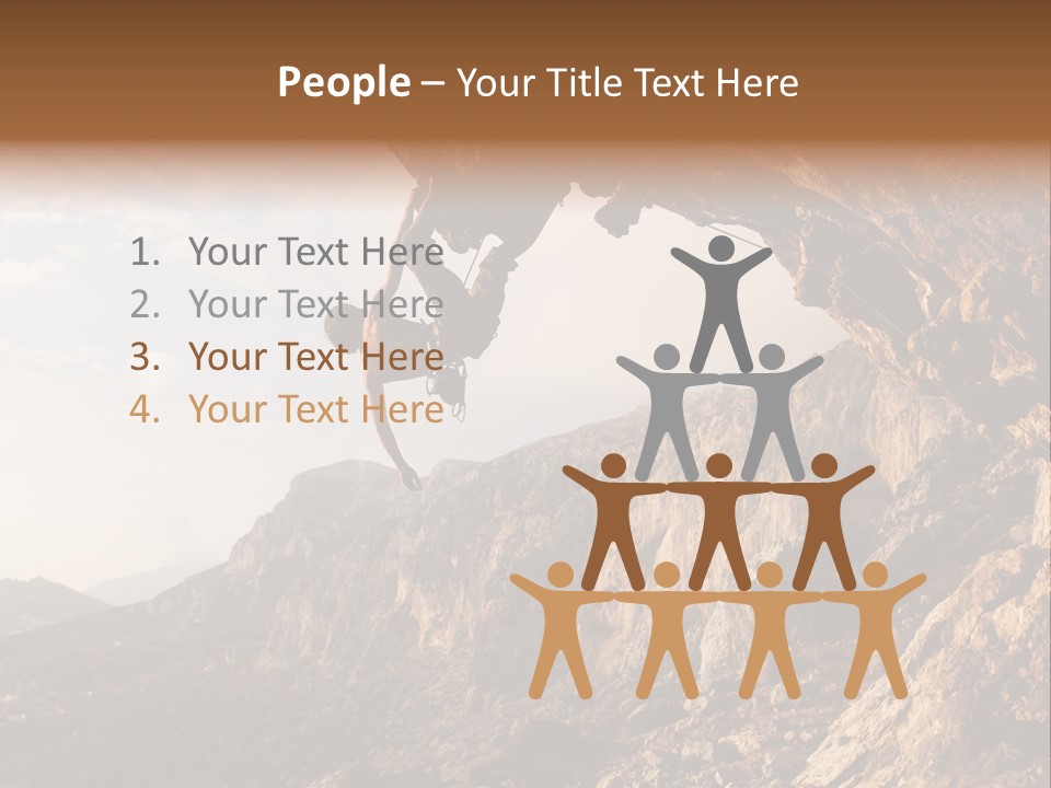 Wall Cliff Beautiful PowerPoint Template
