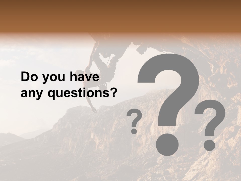 Wall Cliff Beautiful PowerPoint Template