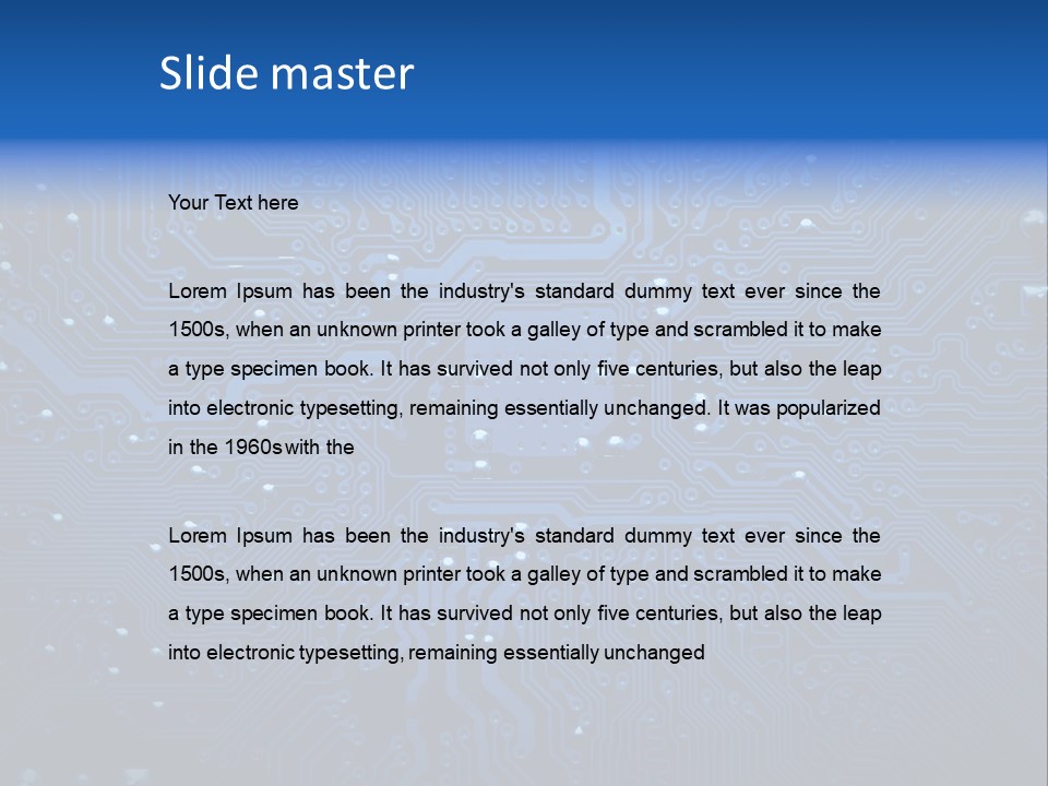 Computer Connect Texture PowerPoint Template