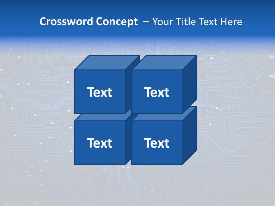 Computer Connect Texture PowerPoint Template