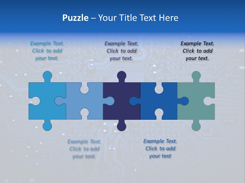 Computer Connect Texture PowerPoint Template