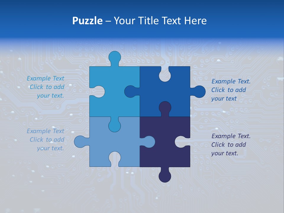 Computer Connect Texture PowerPoint Template