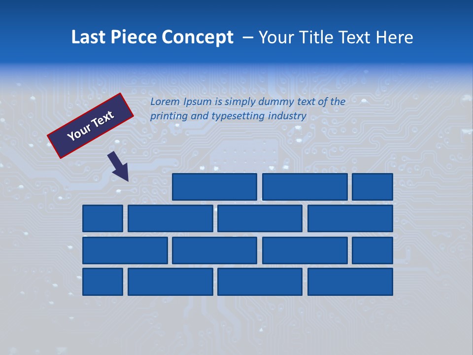 Computer Connect Texture PowerPoint Template