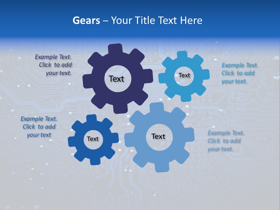 Computer Connect Texture PowerPoint Template