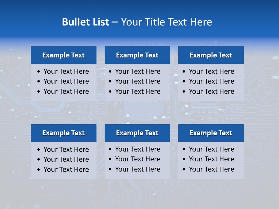 Computer Connect Texture PowerPoint Template