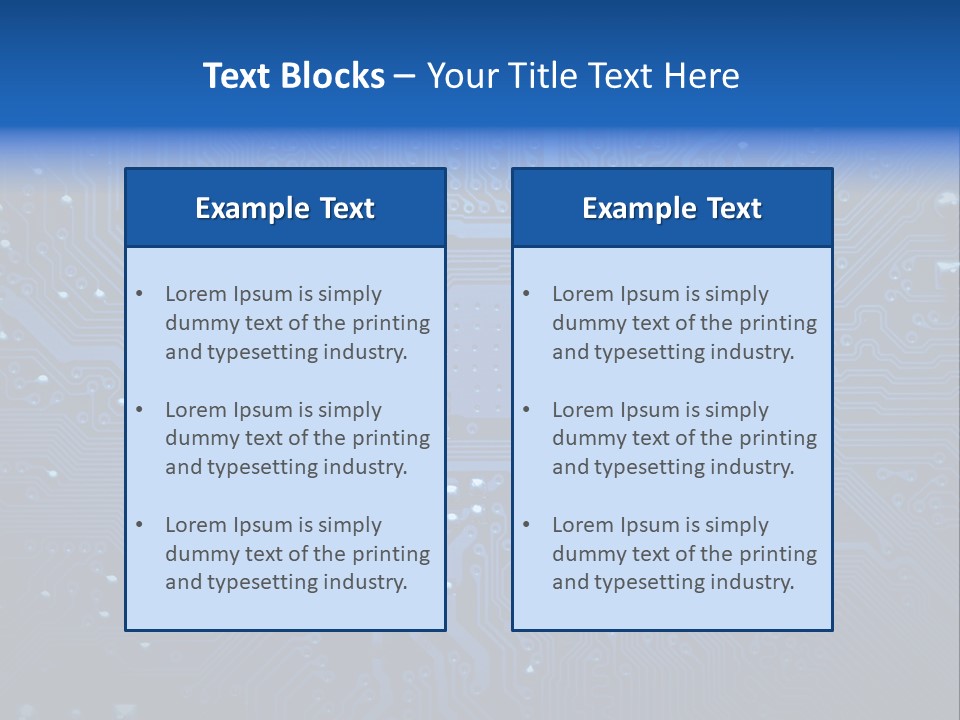 Computer Connect Texture PowerPoint Template