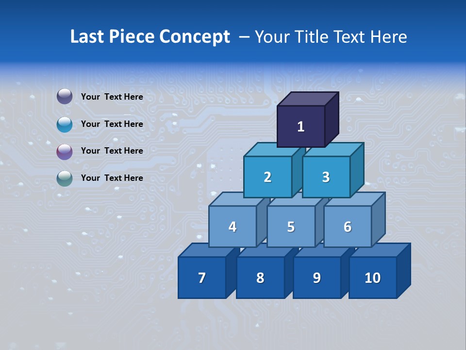 Computer Connect Texture PowerPoint Template