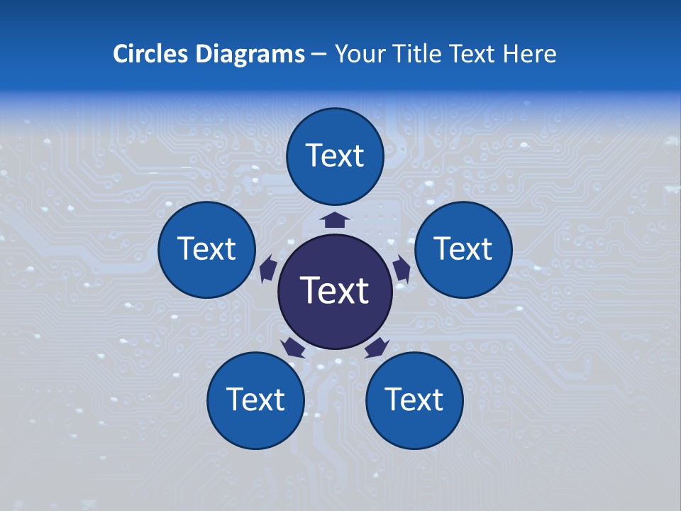 Computer Connect Texture PowerPoint Template