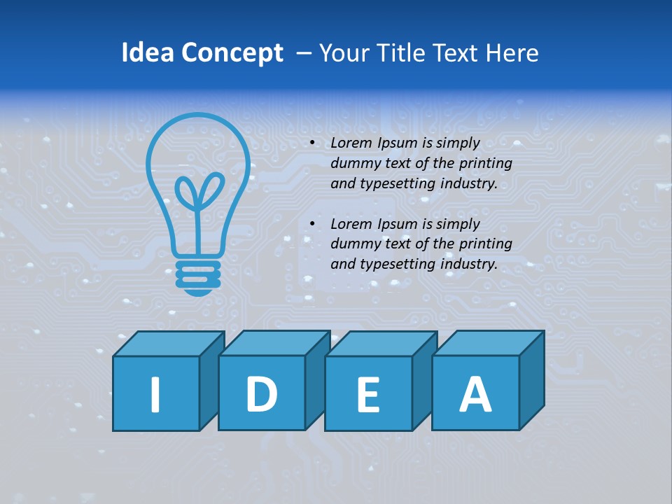 Computer Connect Texture PowerPoint Template
