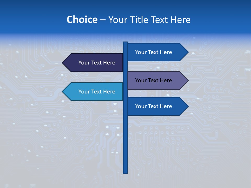 Computer Connect Texture PowerPoint Template