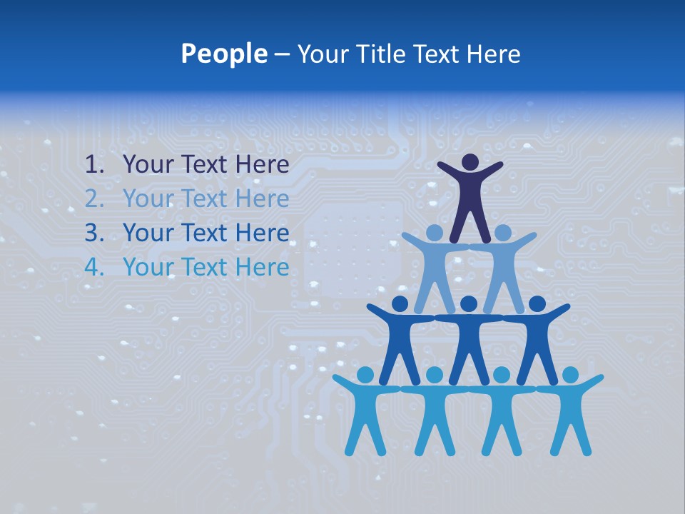 Computer Connect Texture PowerPoint Template