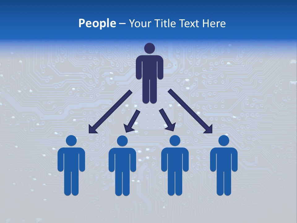 Computer Connect Texture PowerPoint Template