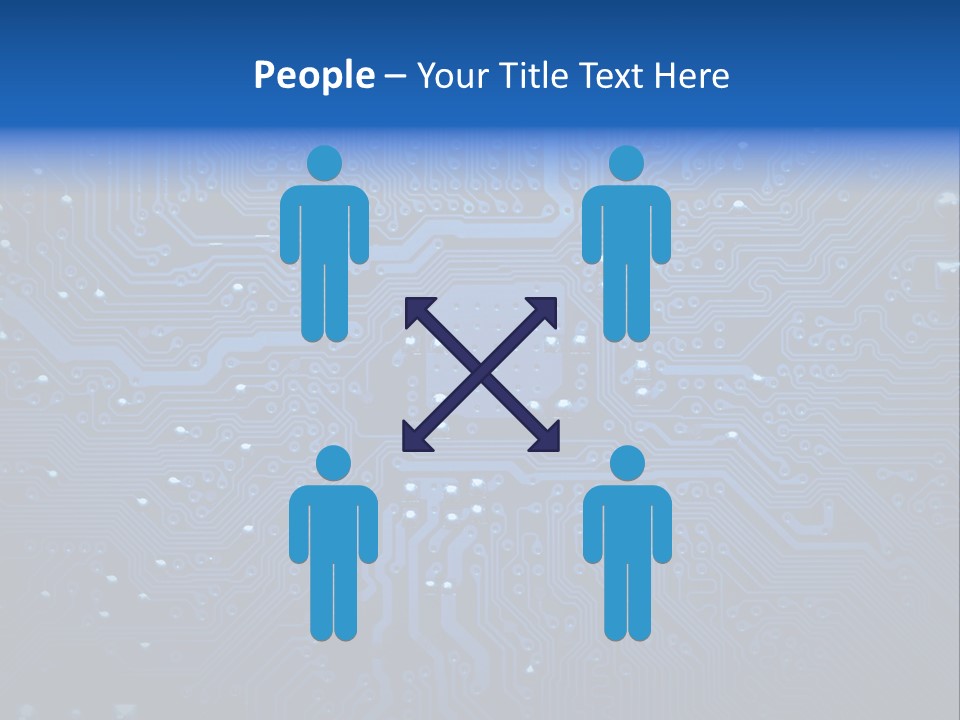 Computer Connect Texture PowerPoint Template