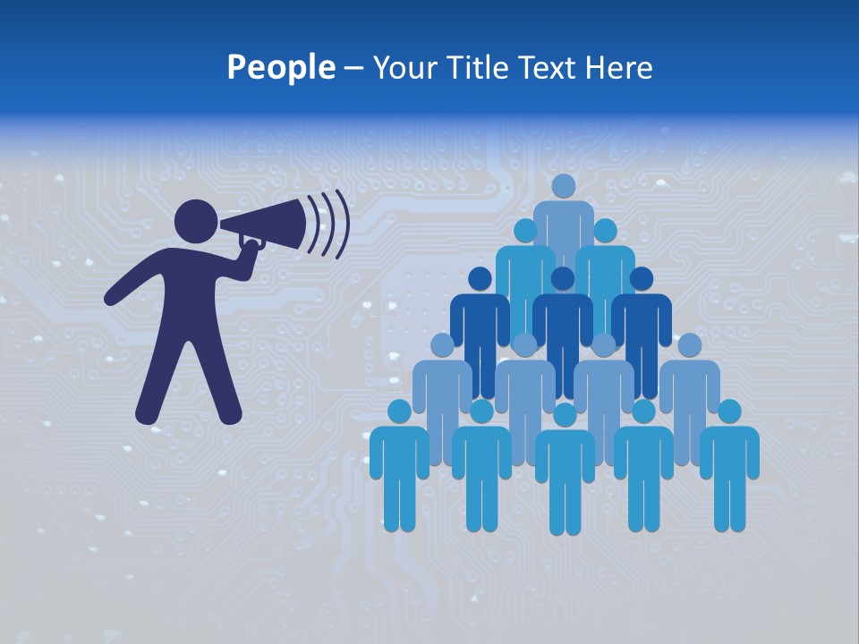 Computer Connect Texture PowerPoint Template