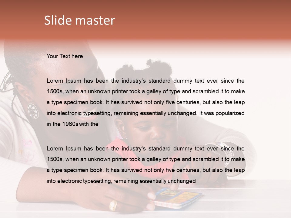 Beautiful Little Childhood PowerPoint Template