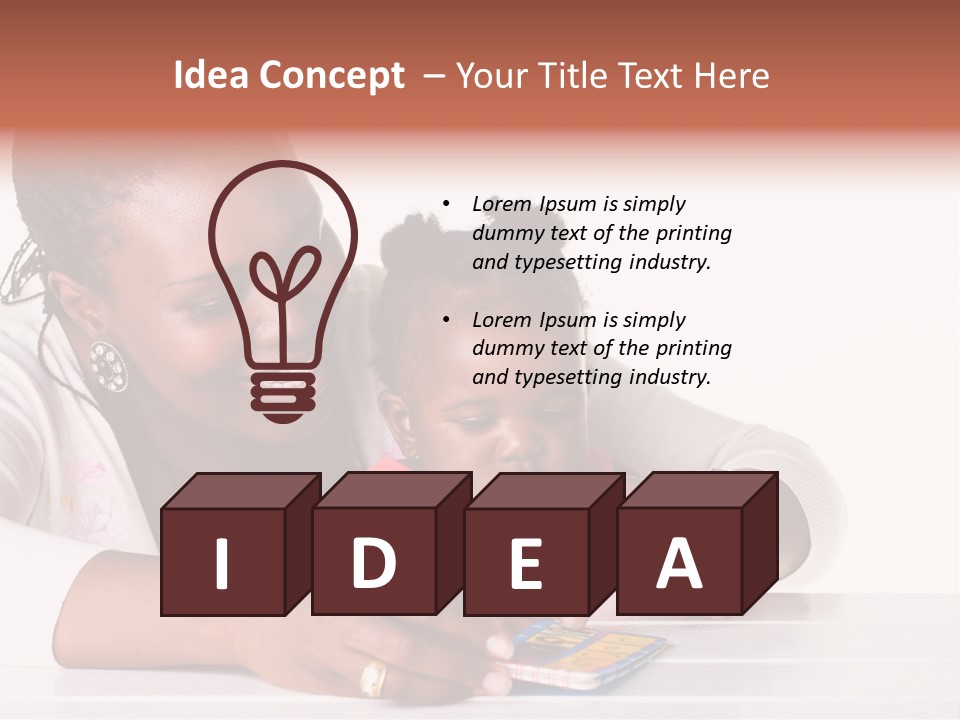 Beautiful Little Childhood PowerPoint Template