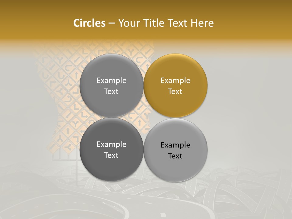 Travel Street Cloudy Sky PowerPoint Template