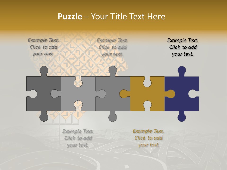 Travel Street Cloudy Sky PowerPoint Template