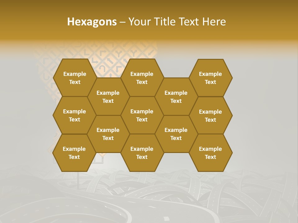 Travel Street Cloudy Sky PowerPoint Template