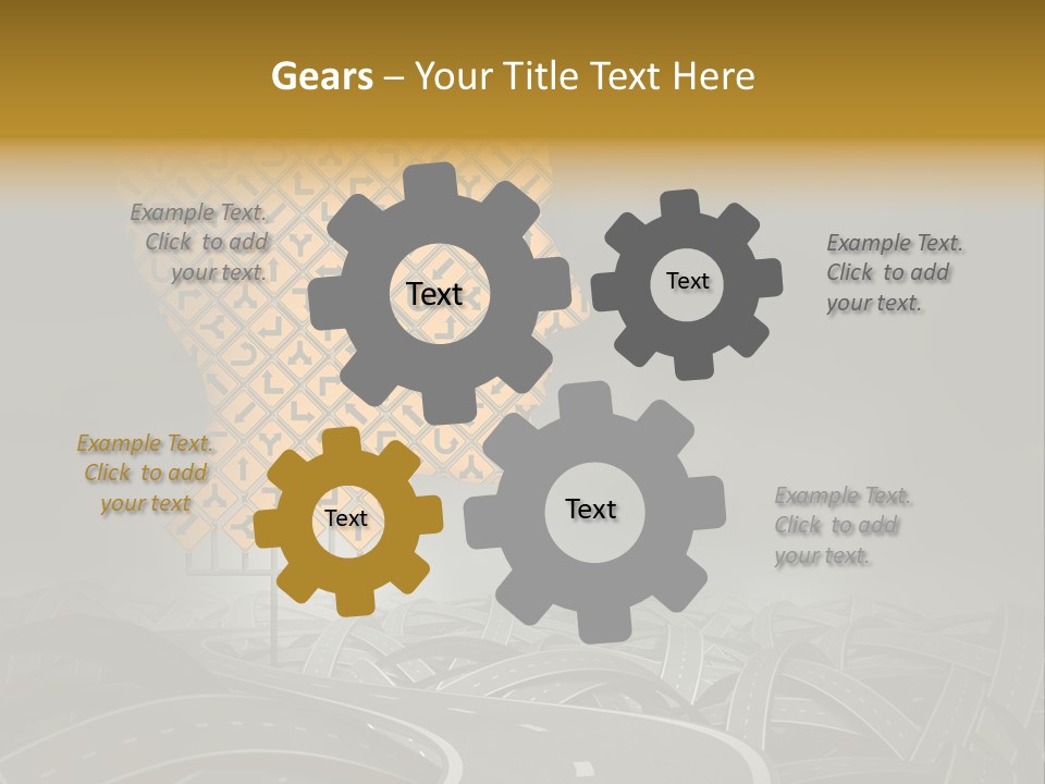 Travel Street Cloudy Sky PowerPoint Template