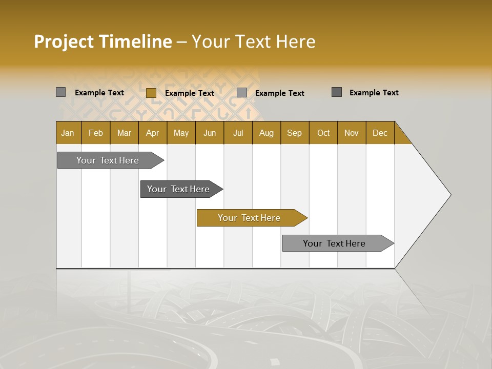 Travel Street Cloudy Sky PowerPoint Template
