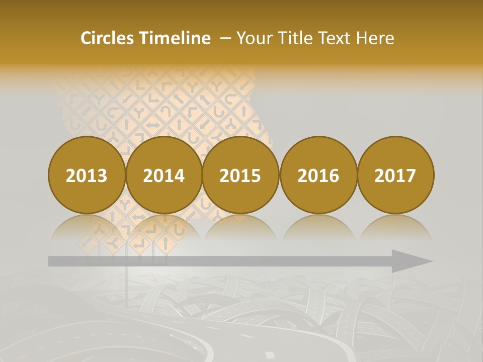 Travel Street Cloudy Sky PowerPoint Template