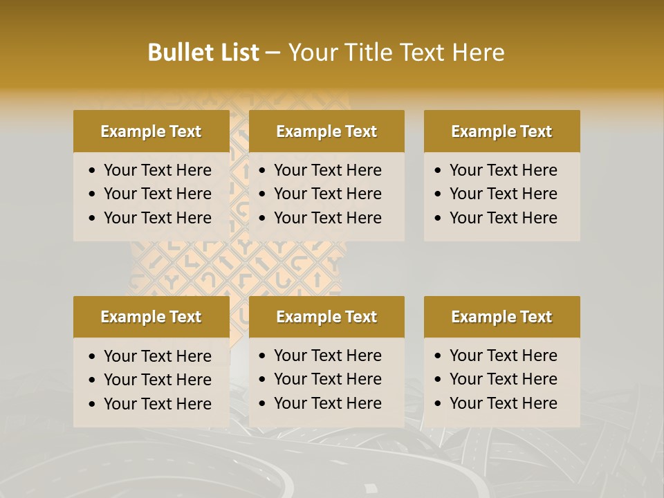 Travel Street Cloudy Sky PowerPoint Template