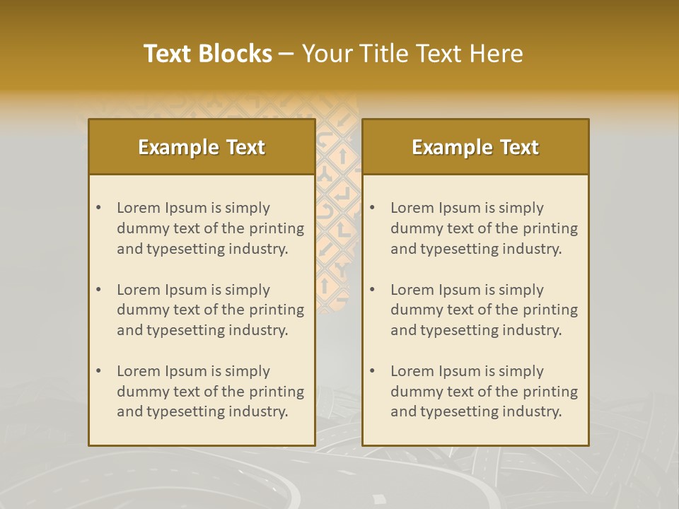Travel Street Cloudy Sky PowerPoint Template