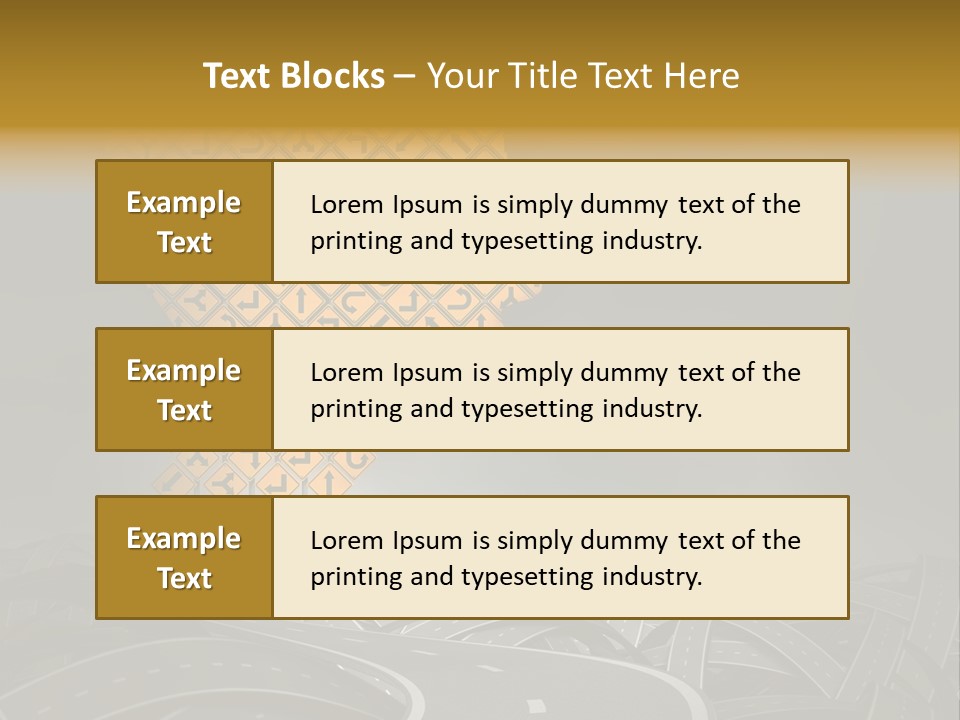 Travel Street Cloudy Sky PowerPoint Template