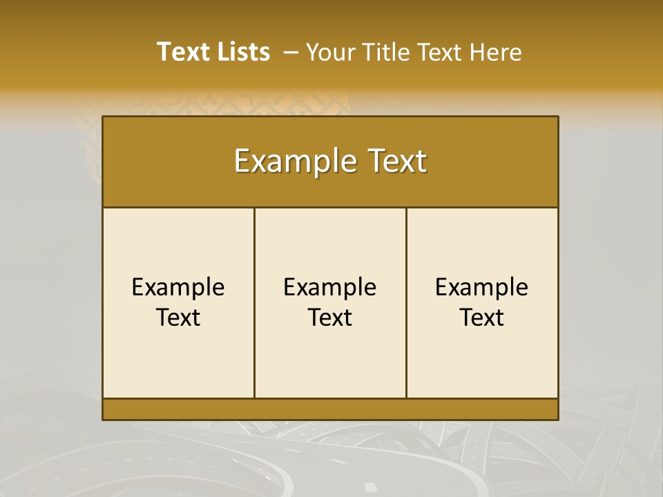Travel Street Cloudy Sky PowerPoint Template