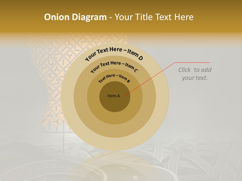 Travel Street Cloudy Sky PowerPoint Template