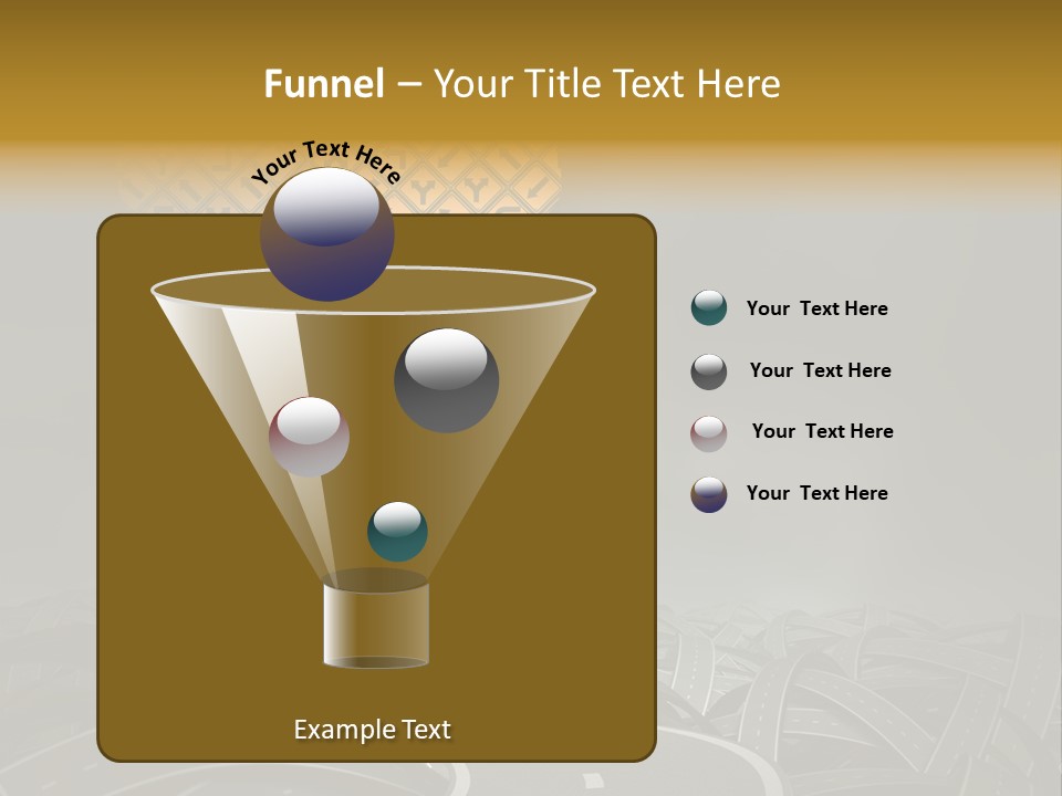 Travel Street Cloudy Sky PowerPoint Template