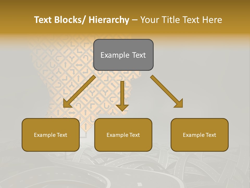Travel Street Cloudy Sky PowerPoint Template
