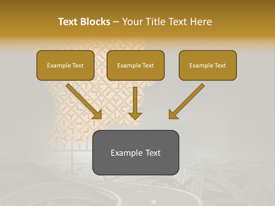 Travel Street Cloudy Sky PowerPoint Template