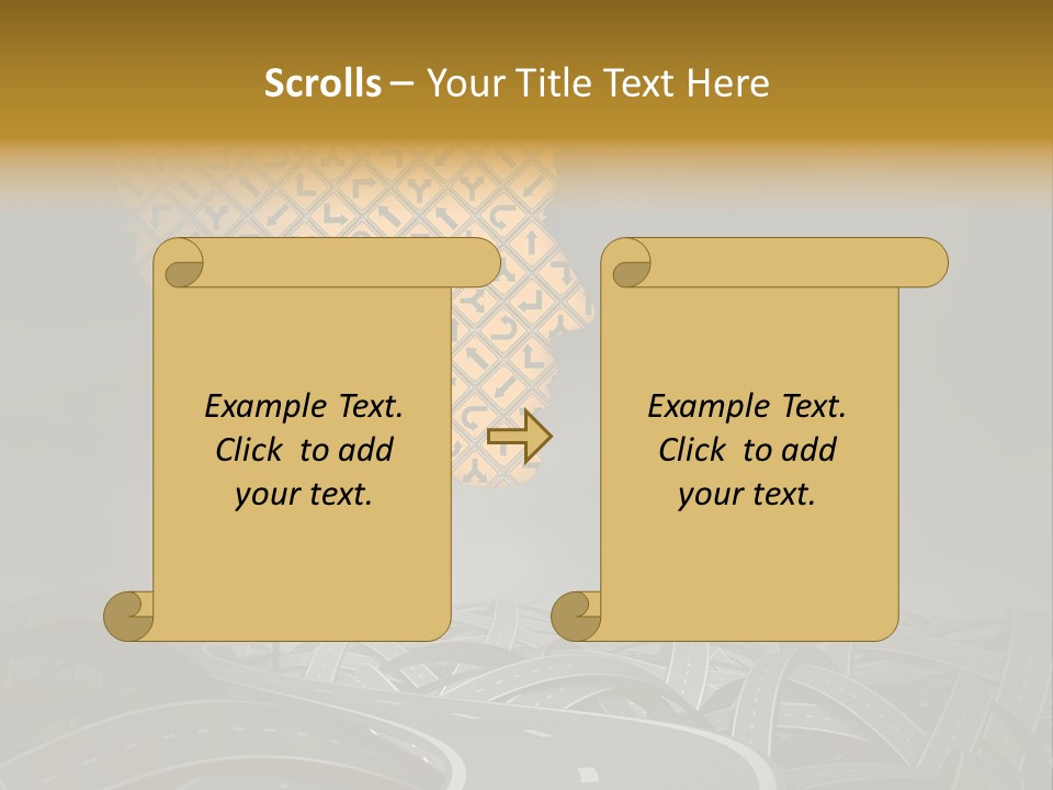 Travel Street Cloudy Sky PowerPoint Template