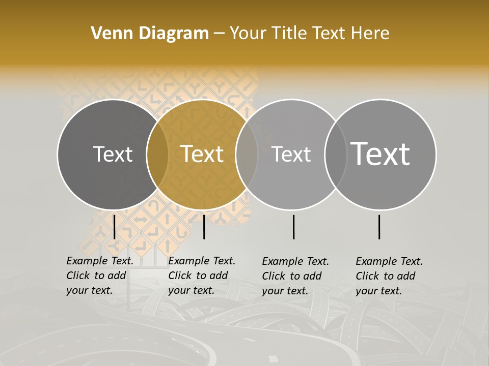 Travel Street Cloudy Sky PowerPoint Template