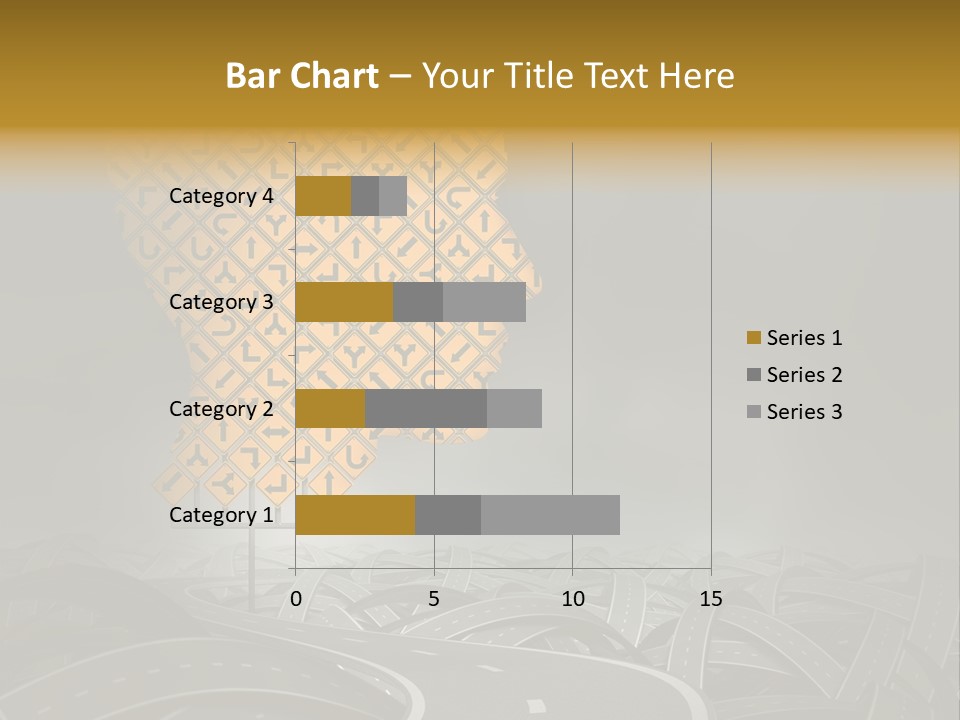Travel Street Cloudy Sky PowerPoint Template