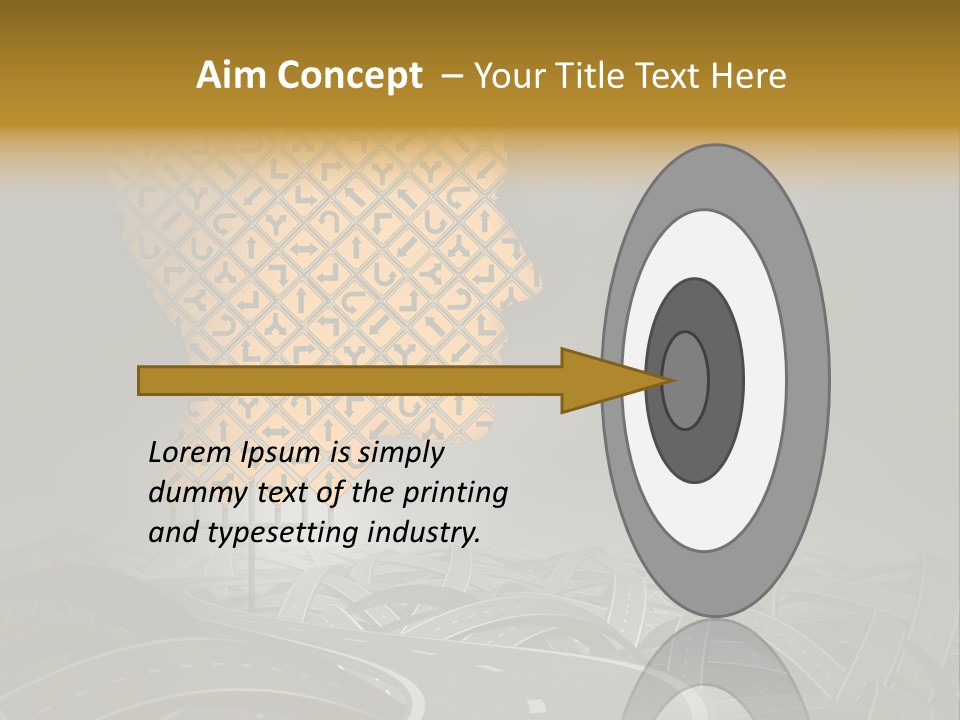 Travel Street Cloudy Sky PowerPoint Template