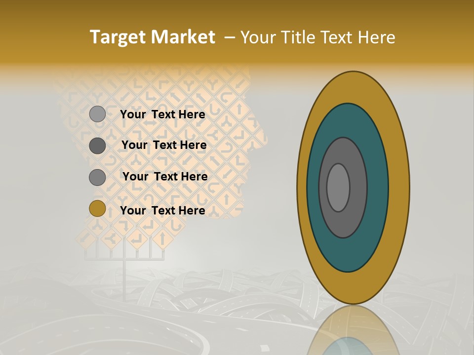 Travel Street Cloudy Sky PowerPoint Template