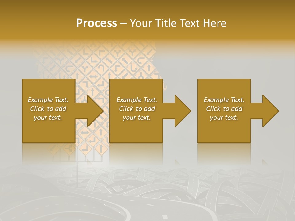 Travel Street Cloudy Sky PowerPoint Template
