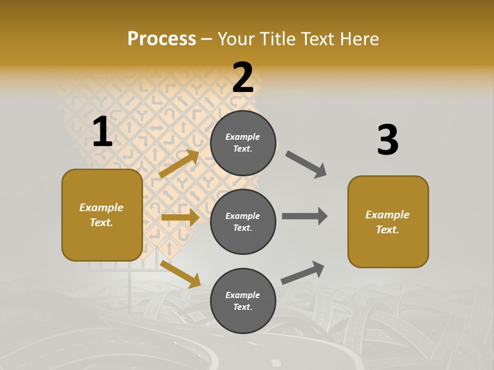 Travel Street Cloudy Sky PowerPoint Template