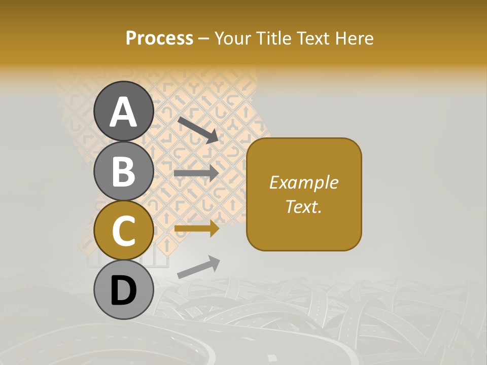 Travel Street Cloudy Sky PowerPoint Template