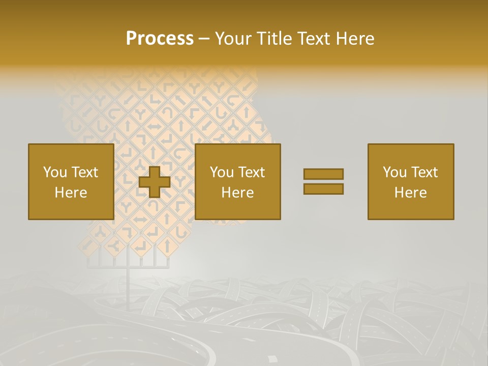 Travel Street Cloudy Sky PowerPoint Template