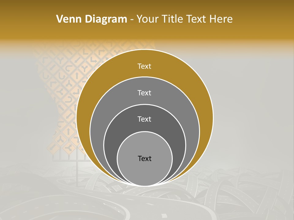 Travel Street Cloudy Sky PowerPoint Template