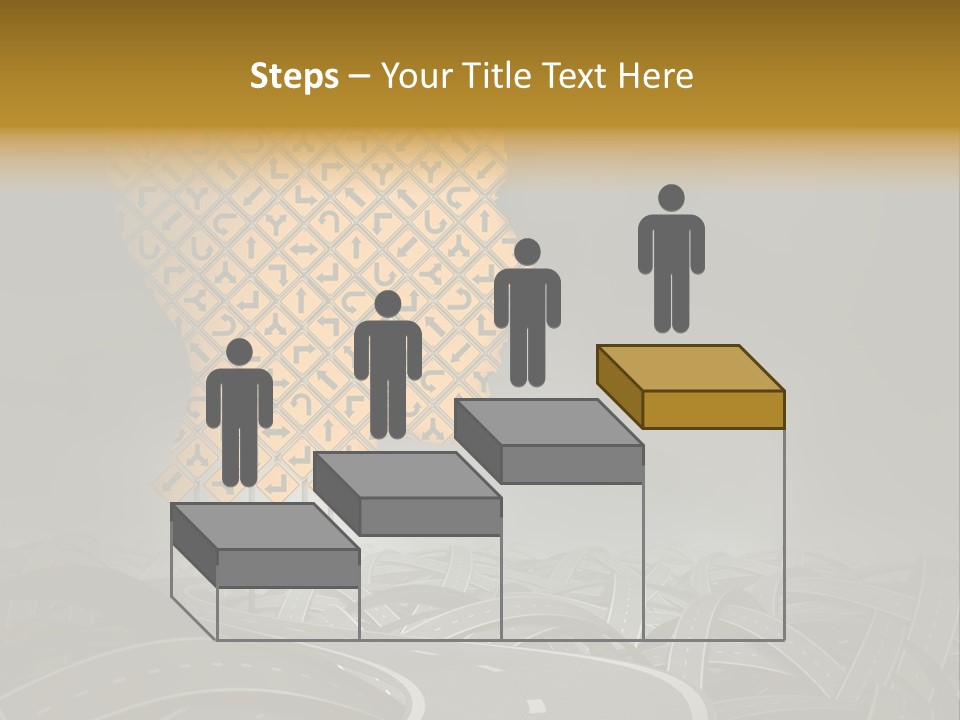 Travel Street Cloudy Sky PowerPoint Template