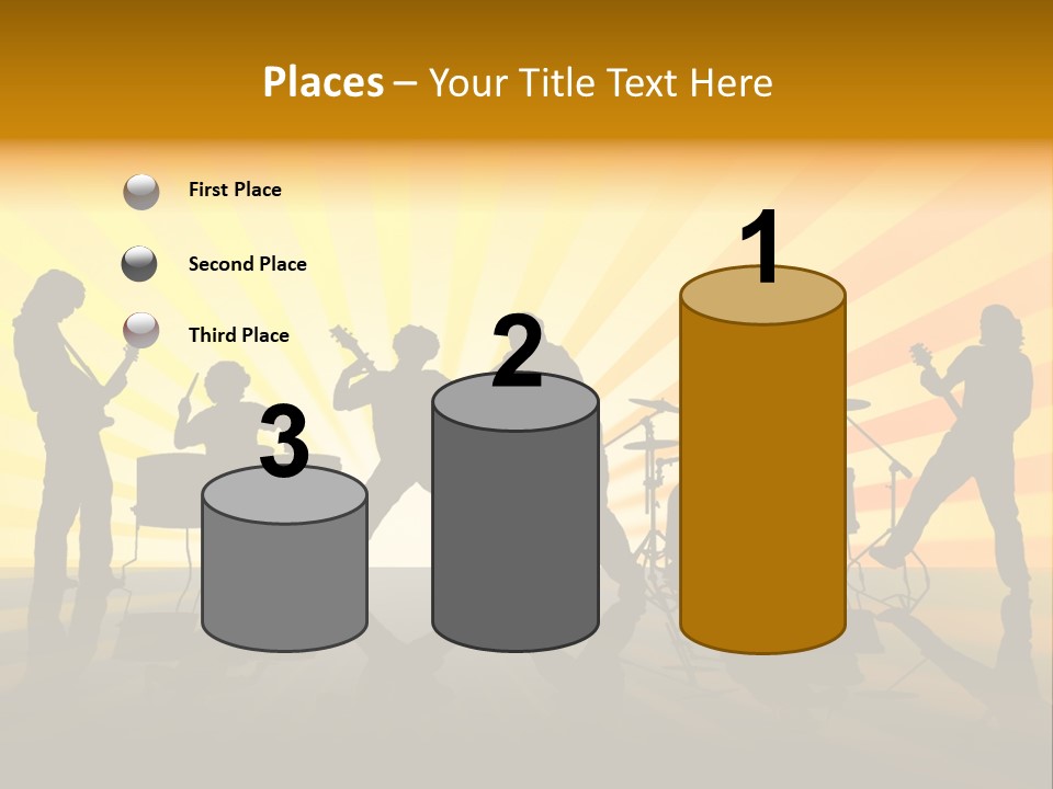 Performance Guitar Guitarist PowerPoint Template