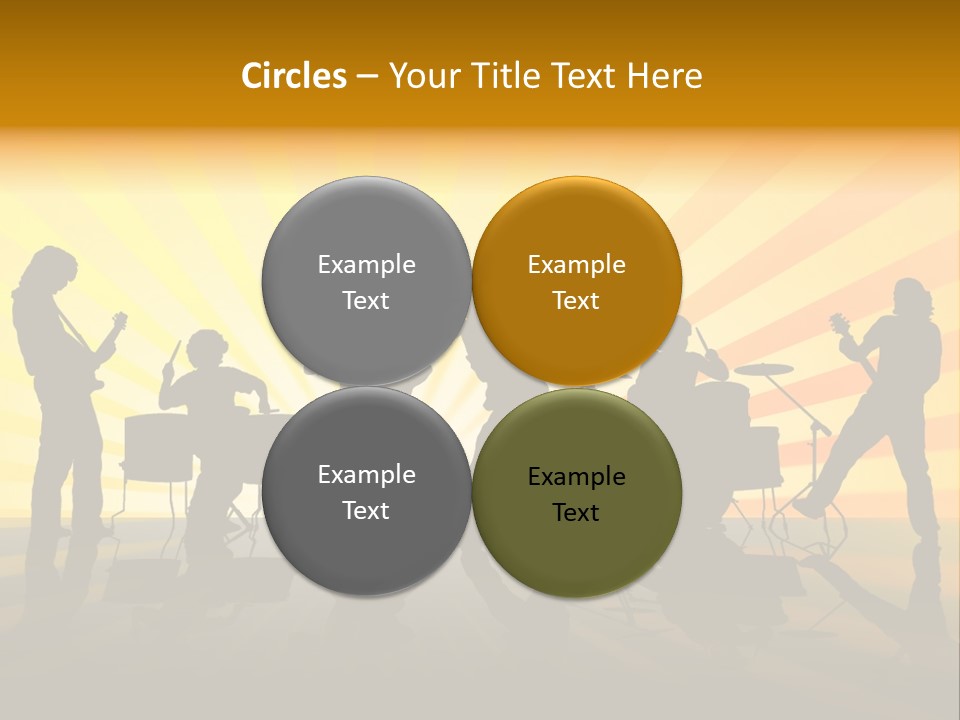Performance Guitar Guitarist PowerPoint Template